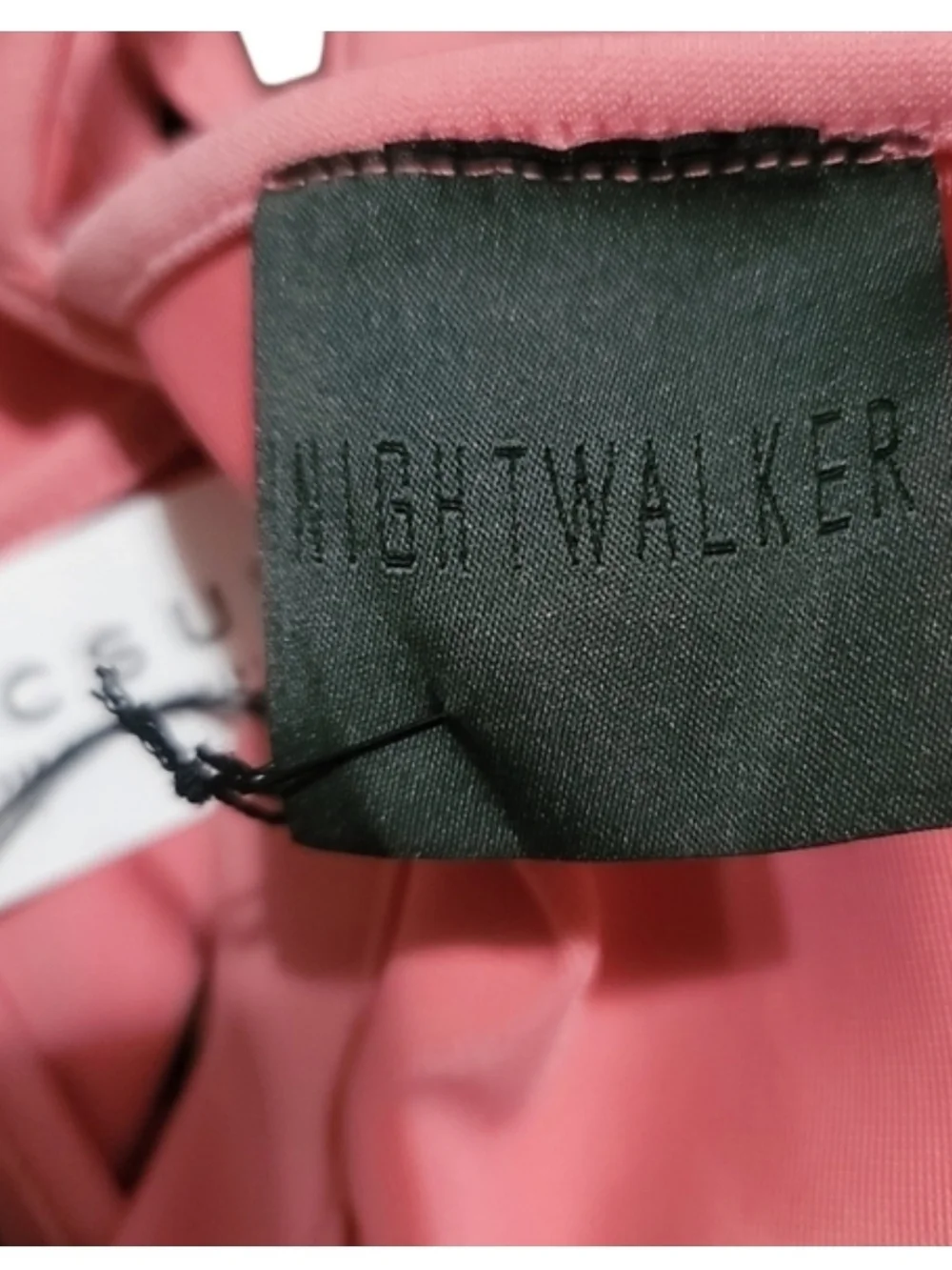 NIGHTWALKER - Medium Rose Pink Swim Top with Crisscross Back Detail